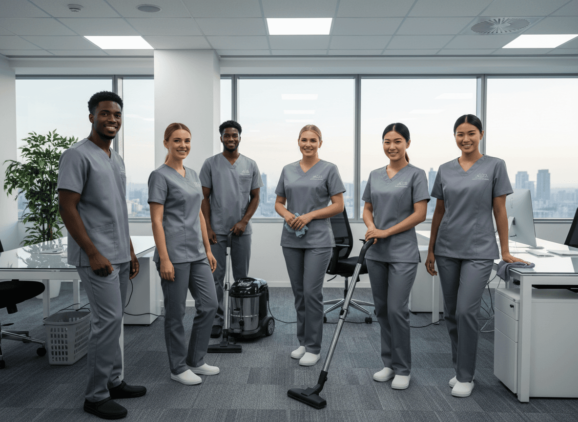 Cleaning supplies background